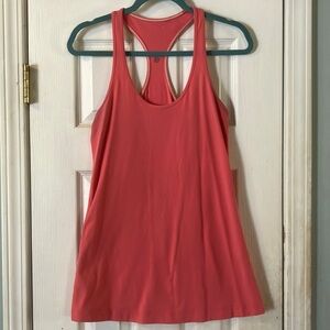 Lululemon Athletica Pink Racerback Sleeveless Tank Top